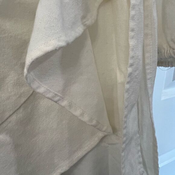 Princess Polly white ruffle long sleeve dress womens size 2 vacation dress M371 - Picture 6 of 6